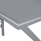 Letto a soppalco singolo con scrivania e luci LED