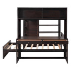 Letto a soppalco full-size con letto singolo indipendente
