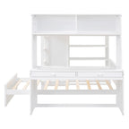 Letto a soppalco full-size con letto singolo indipendente