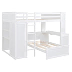 Letto a soppalco full-size con letto singolo indipendente