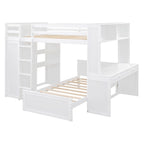Letto a soppalco full-size con letto singolo indipendente