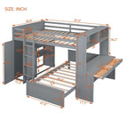 Letto a soppalco full-size con letto singolo indipendente