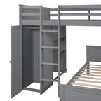 Letto a soppalco full-size con letto singolo indipendente