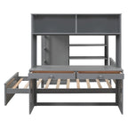 Letto a soppalco full-size con letto singolo indipendente