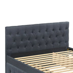 Letto matrimoniale imbottito con letto estraibile