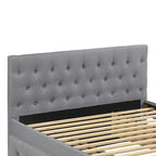 Letto matrimoniale imbottito con letto estraibile