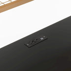 Metal Loft Bed with Desk, Drawers and Bedside Tray, Charging Station, USB and Socket