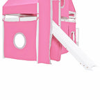 Letto a soppalco singolo/matrimoniale con tenda e torre